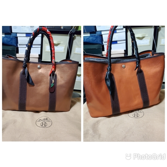 Hermes | Bags | Hermes Garden Party Pm Tote Amazonia Repainted